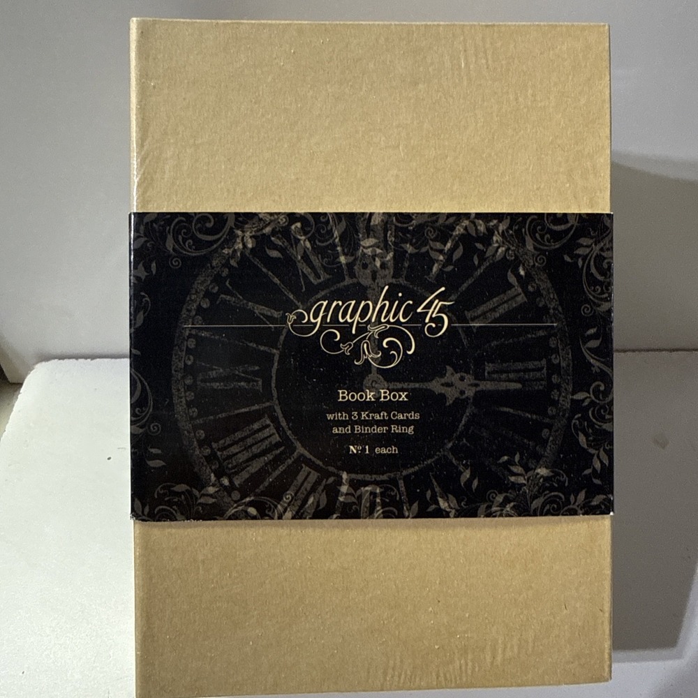 Graphic 45 Book Box Craft Card Binder Ring